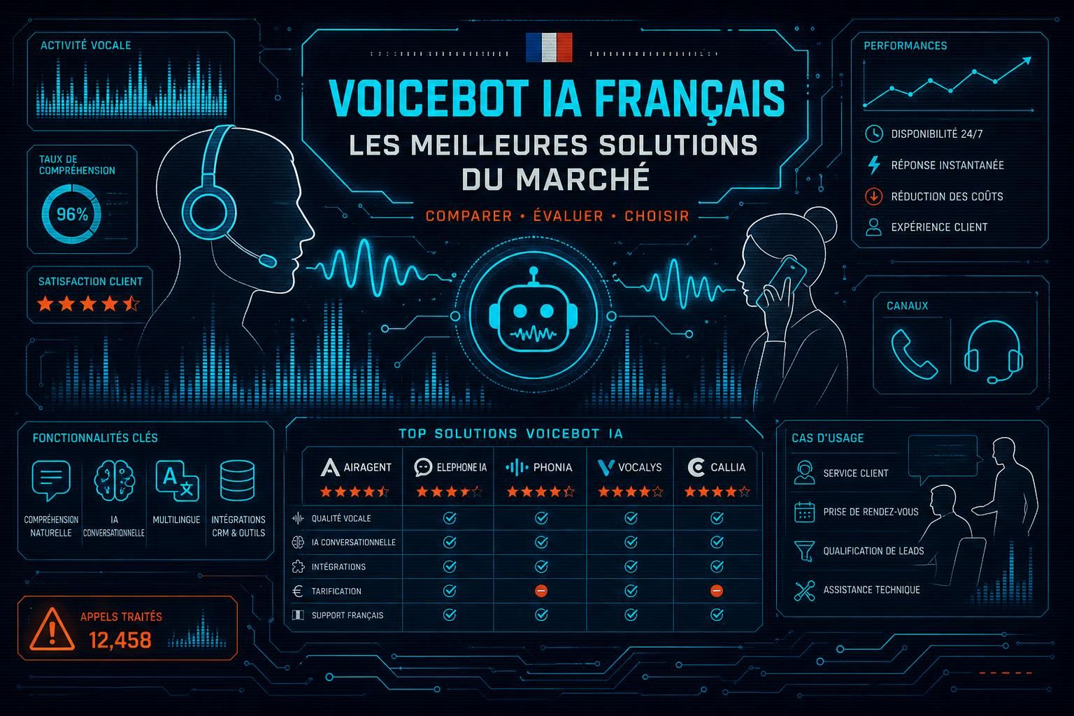 découvrez les meilleures solutions de voicebots ia en français pour automatiser vos interactions vocales avec efficacité et précision.